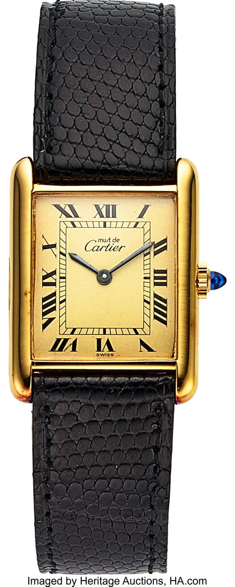 cartier tank auctions|cartier watch auctions.